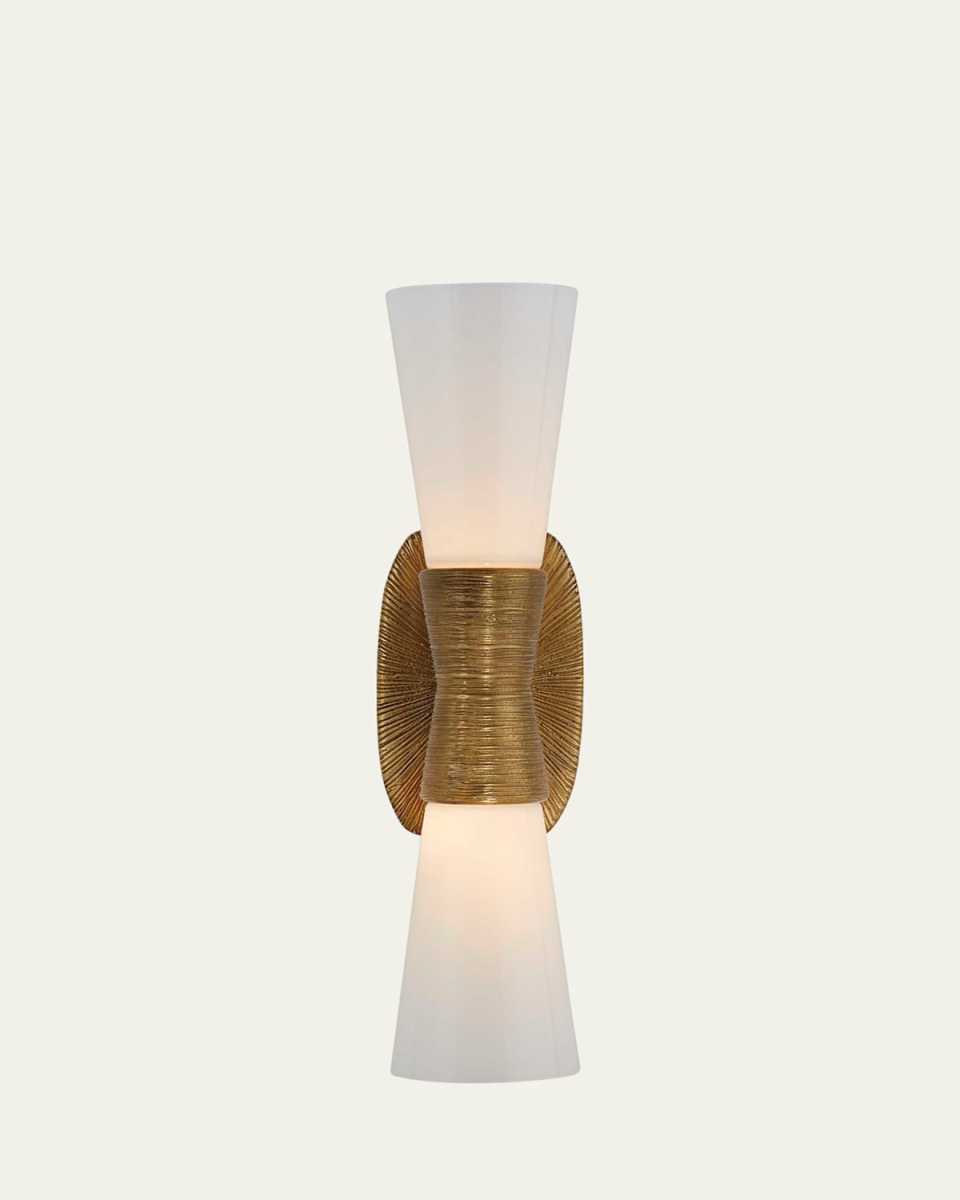 Utopia Small Double Bath Sconce By Kelly Wearstler